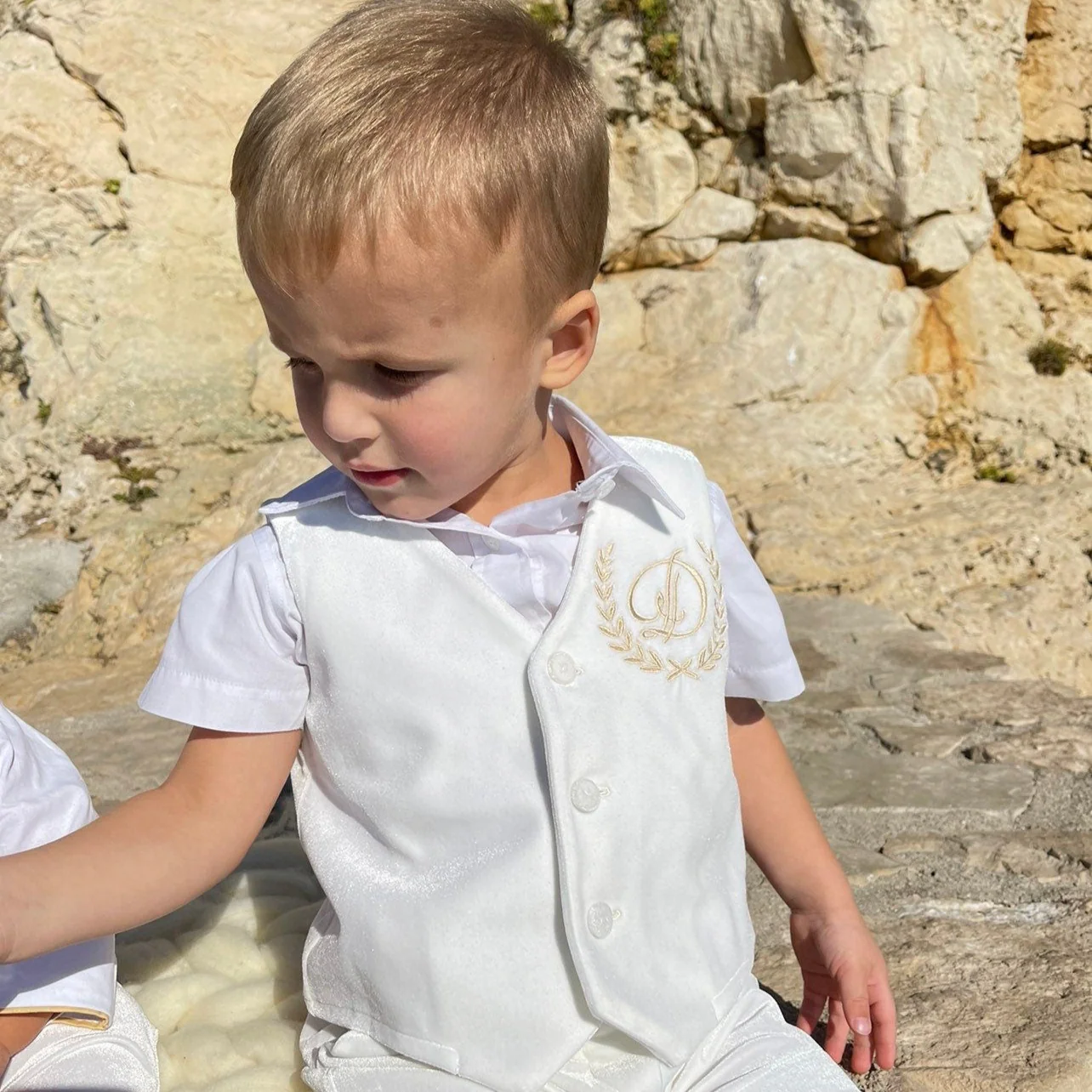 Baby Boy Velvet Tuxedo – Elegant Outfit for Special Occasions - Image 4