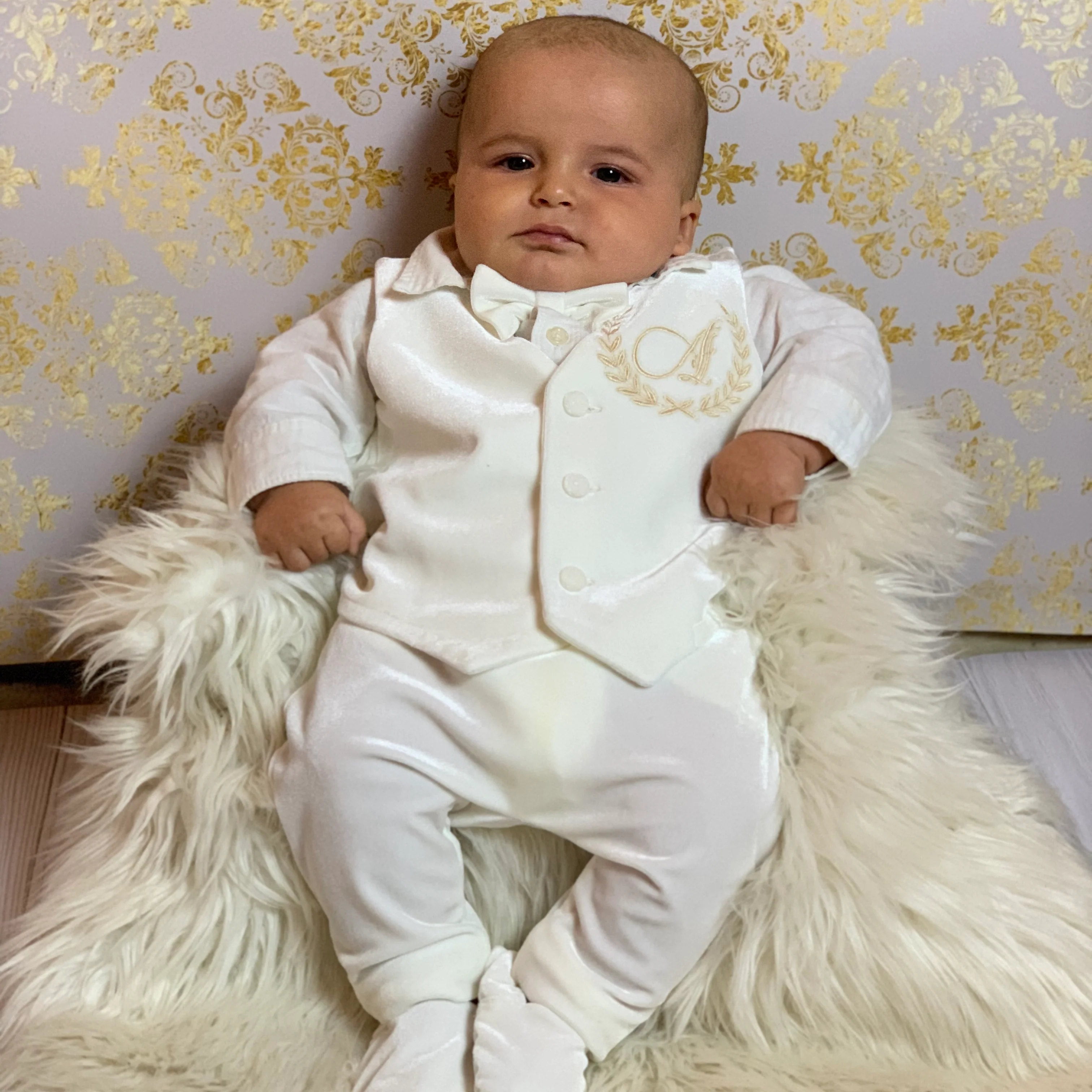 Baby Boy Velvet Tuxedo – Elegant Outfit for Special Occasions - Image 7