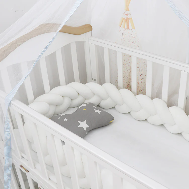 Luxury Braided Crib Bumper | Braided Baby Textile | Comfort Accessory - Image 7