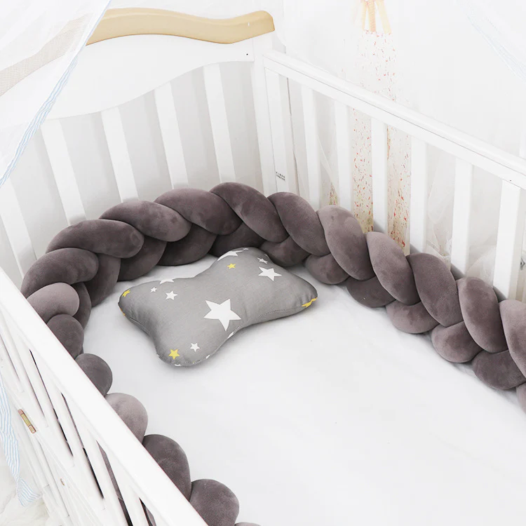 Luxury Braided Crib Bumper | Braided Baby Textile | Comfort Accessory - Image 9