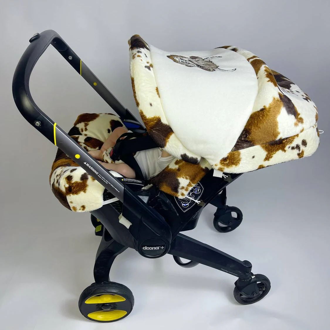Cow Print Baby Car Seat Cover Set – All-In-One Comfort - Image 5
