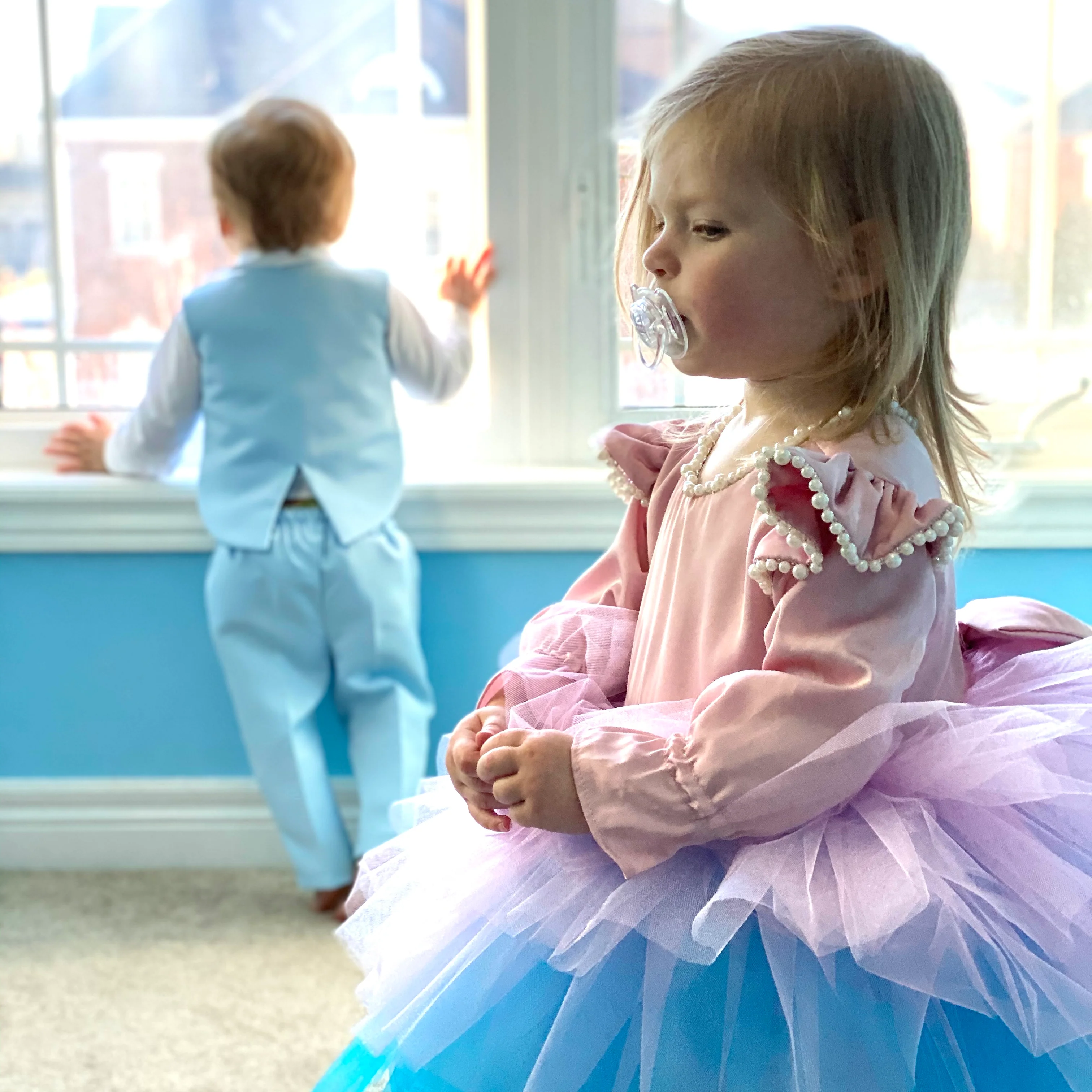 First Birthday Girl Tutu Dress – Floral Custom Dress - Image 3