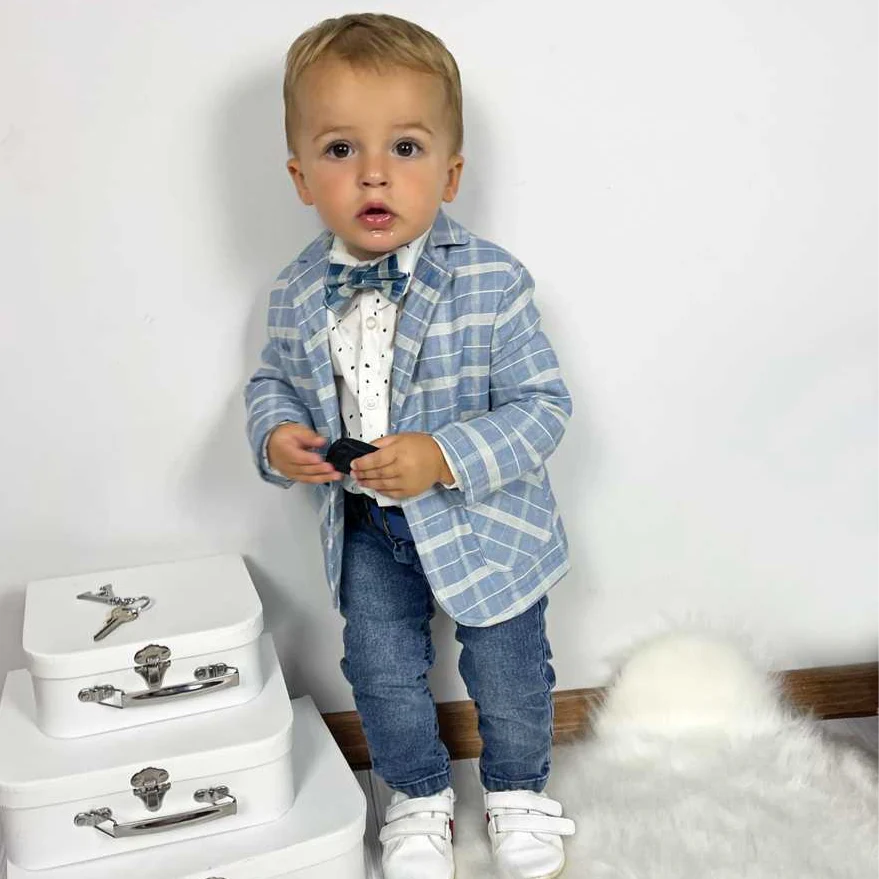 Handmade Kids Tuxedo Jacket and Tartan Suit for Weddings - Image 3