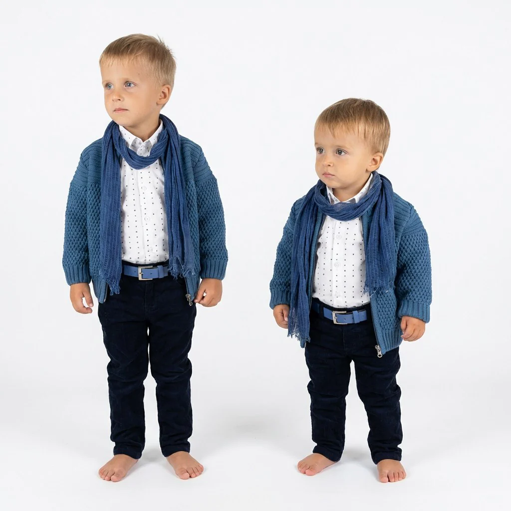 Handmade Navy Blue Boys Suit – Formal Toddler Outfit - Image 2