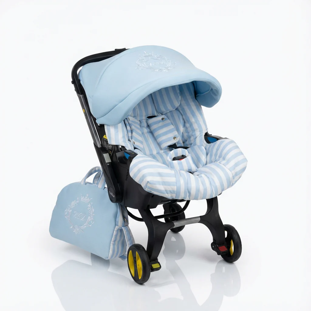 Luxury Baby Car Seat Cover Set with Embroidery - Image 2