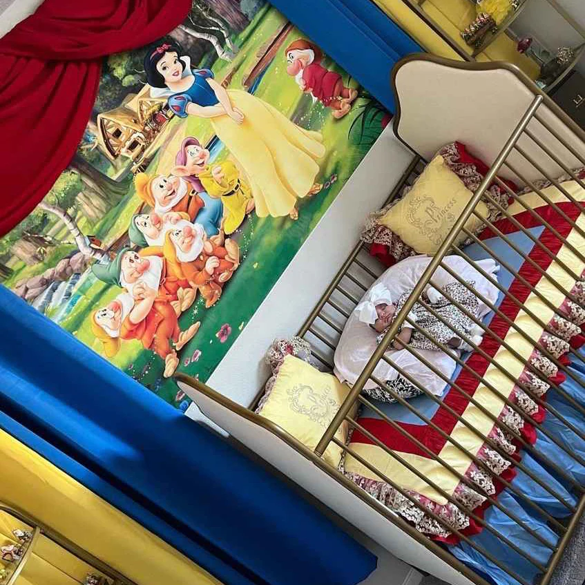 Luxury Snow White Princess Girl Crib Bedding Set with Ruffles - Image 4
