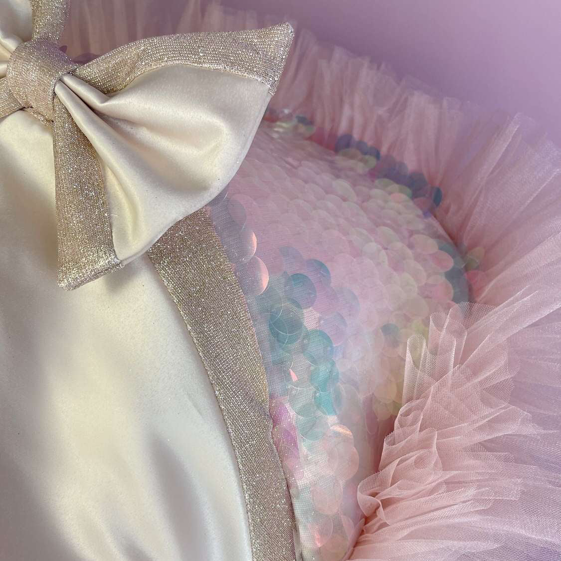 Mermaid Baby Girl Car Seat Cover – Pink Coastal Design - Image 3