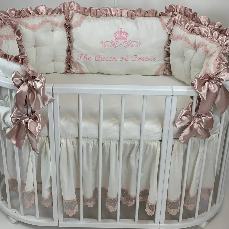 Luxury Baby Bedding Set with Crib Bumper - Image 8
