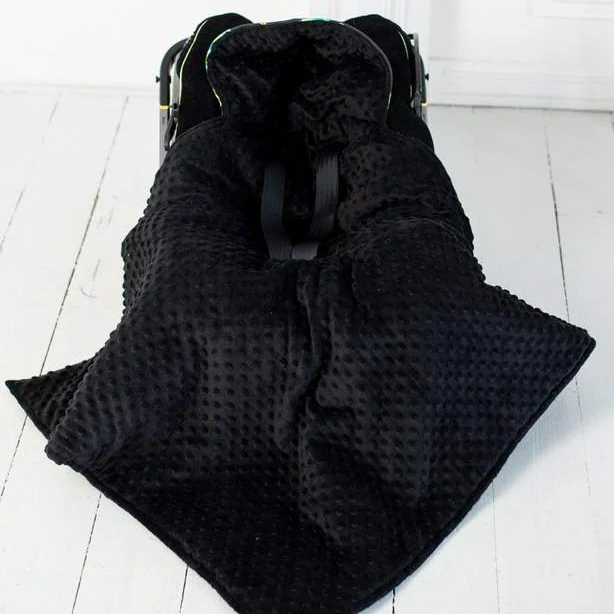 Personalized Space-Themed Hooded Baby Car Seat Blanket - Image 4