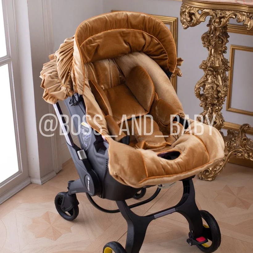 Premium Custom Velvet Baby Car Seat Cover - Image 3