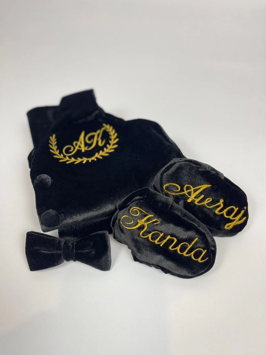 Stylish Baby & Toddler Boys Tuxedo Suit – Formal Outfit - Image 3