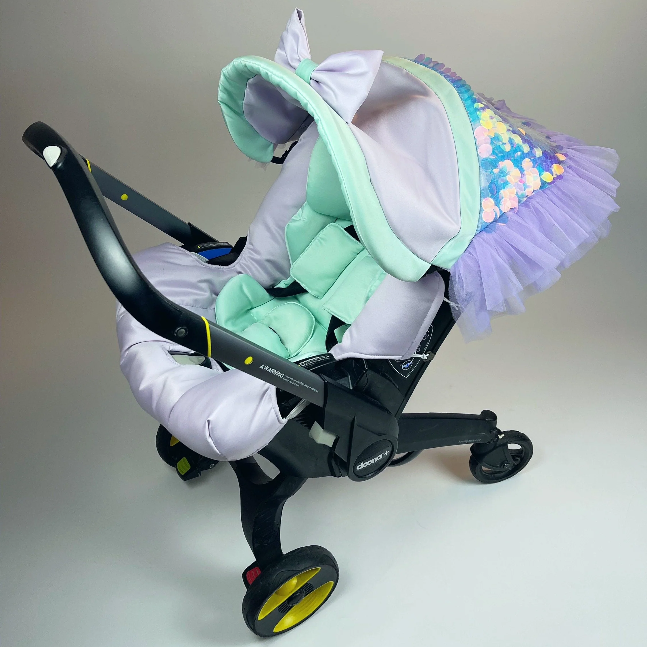 Unicorn & Mermaid Baby Car Seat Cover – Stylish Design - Image 6