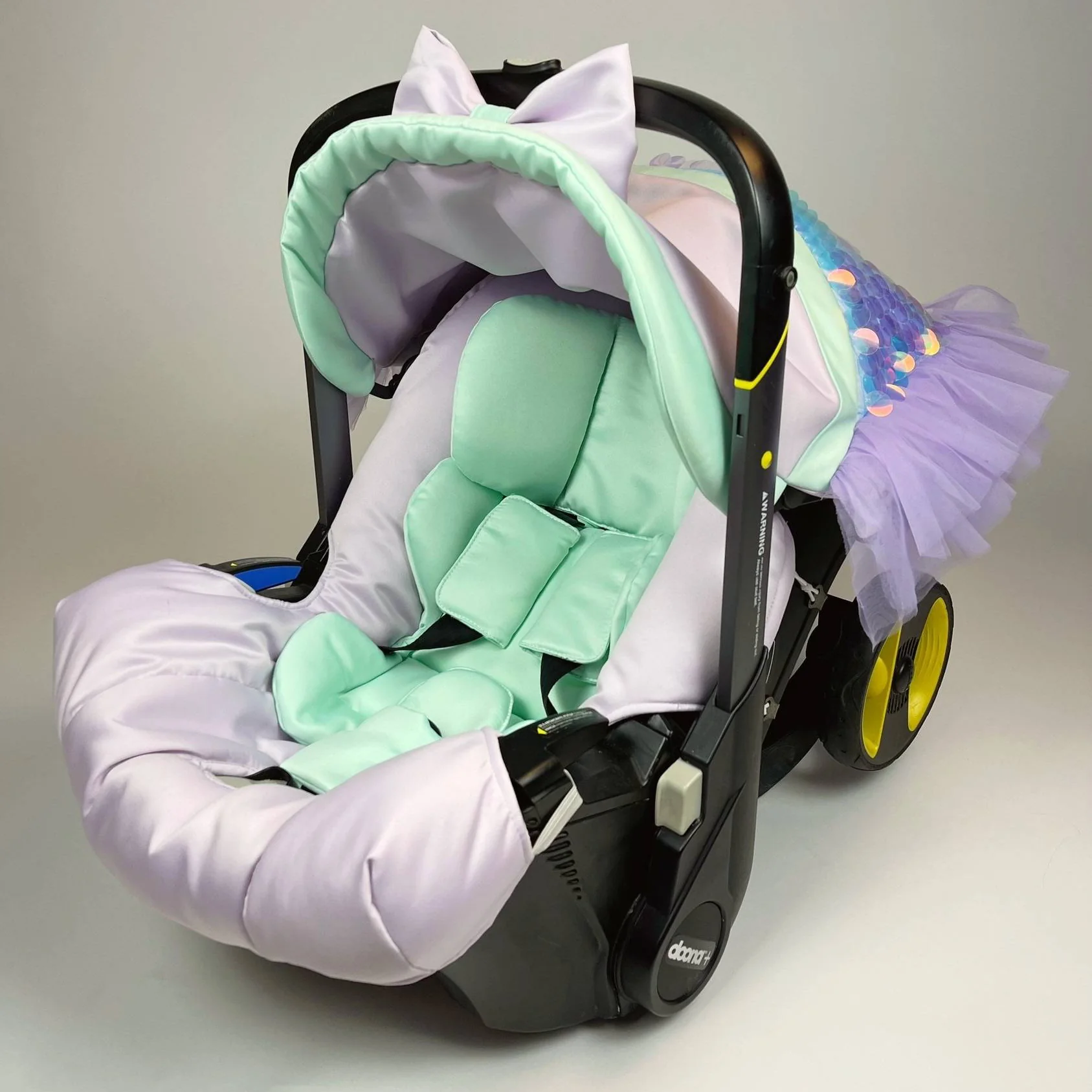 Unicorn & Mermaid Baby Car Seat Cover – Stylish Design - Image 8
